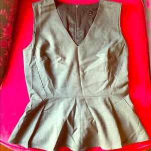 Jcrew Suit Peplum Shirt